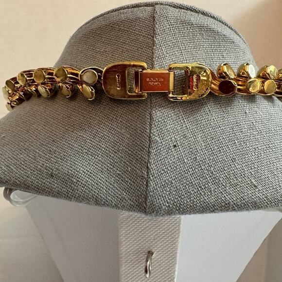 Vintage Napier Signed Goldtone Heavy Chain Link Necklace - Picture 4 of 6